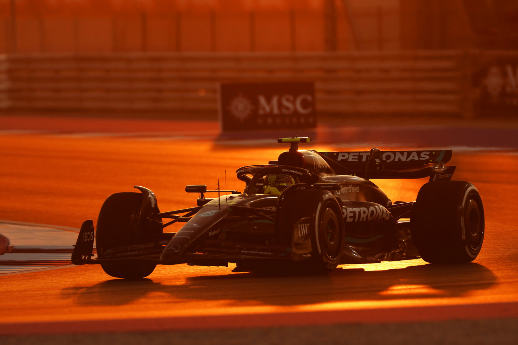 Forma-1, Lewis Hamilton, Mercedes, Katari Nagydíj 2023, péntek