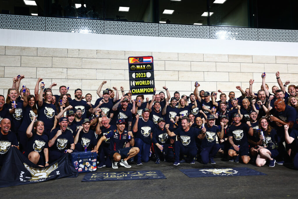 Red Bull, Katari Nagydíj, ünneplés, csapatfotó