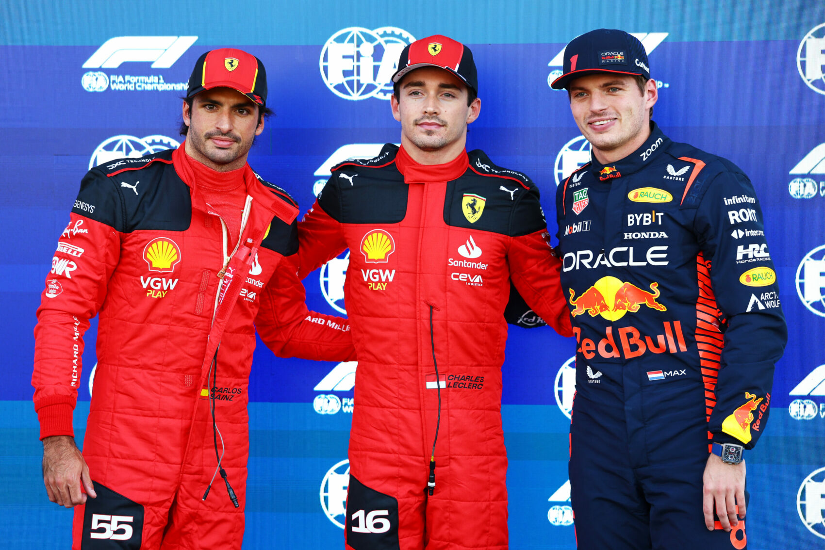 Carlos Sainz, Charles Leclerc, Ferrari, Max Verstappen, Red Bull, Mexikói Nagydíj