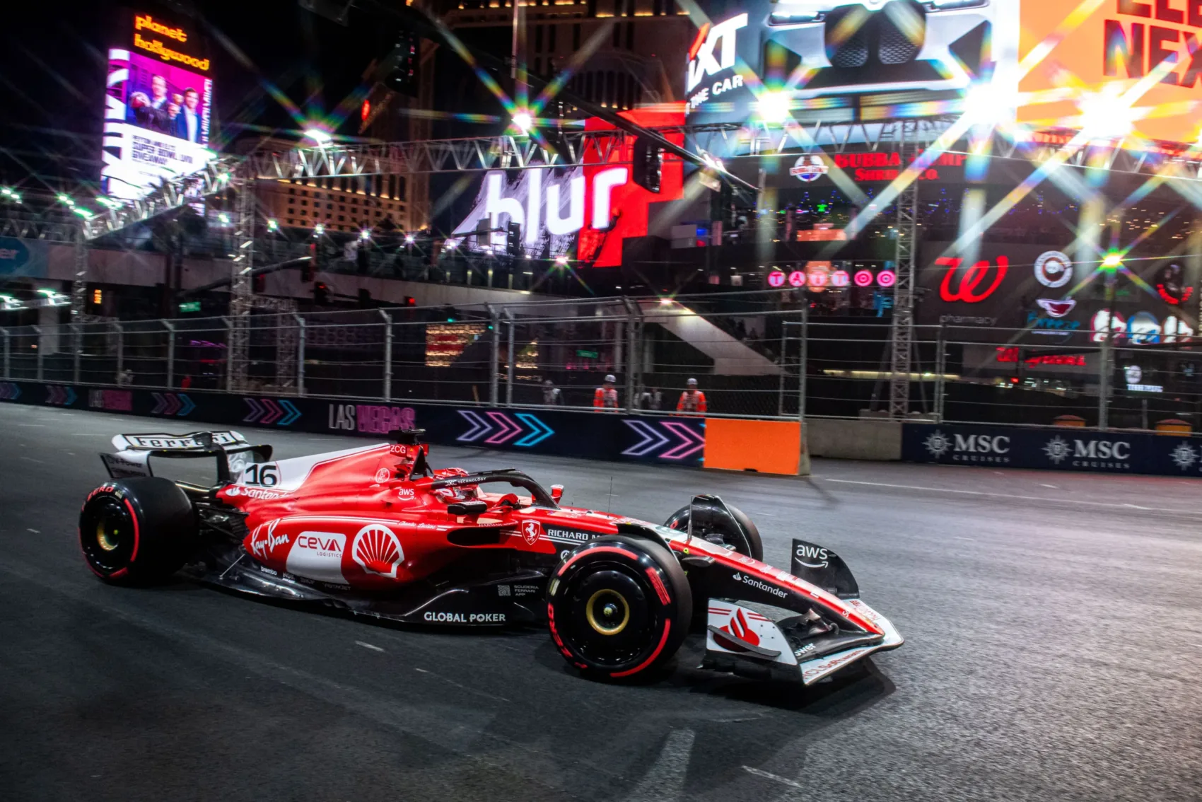 Forma-1, Charles Leclerc, Ferrari, Las Vegas-i Nagydíj 2023, péntek