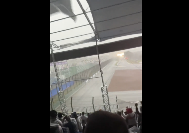 „Majdnem lefejezett a törmelék” – döbbenetes felvételek a brazíliai F1-es időmérő utáni viharról