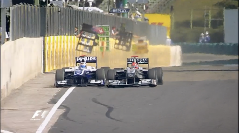 Kirívó sportszerűtlenség: a Red Bull fiatalja Schumacher hungaroringi manőverét másolta (videó)