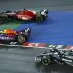 Max Verstappen, Red Bull, Charles Leclerc, Ferrari, George Russell, Mercedes, Las Vegas