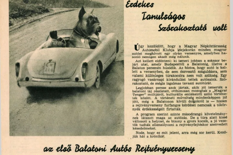 A magyar verseny, ahol a lexikális tudás legalább olyan fontos volt, mint az autó