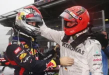 Sebastian Vettel, Michael Schumacher, Red Bull, Mercedes, Brazil Nagydíj, 2012