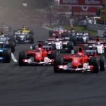 Magyar Nagydíj, 2004, rajt, Michael Schumacher, Rubens Barrichello, Ferrari