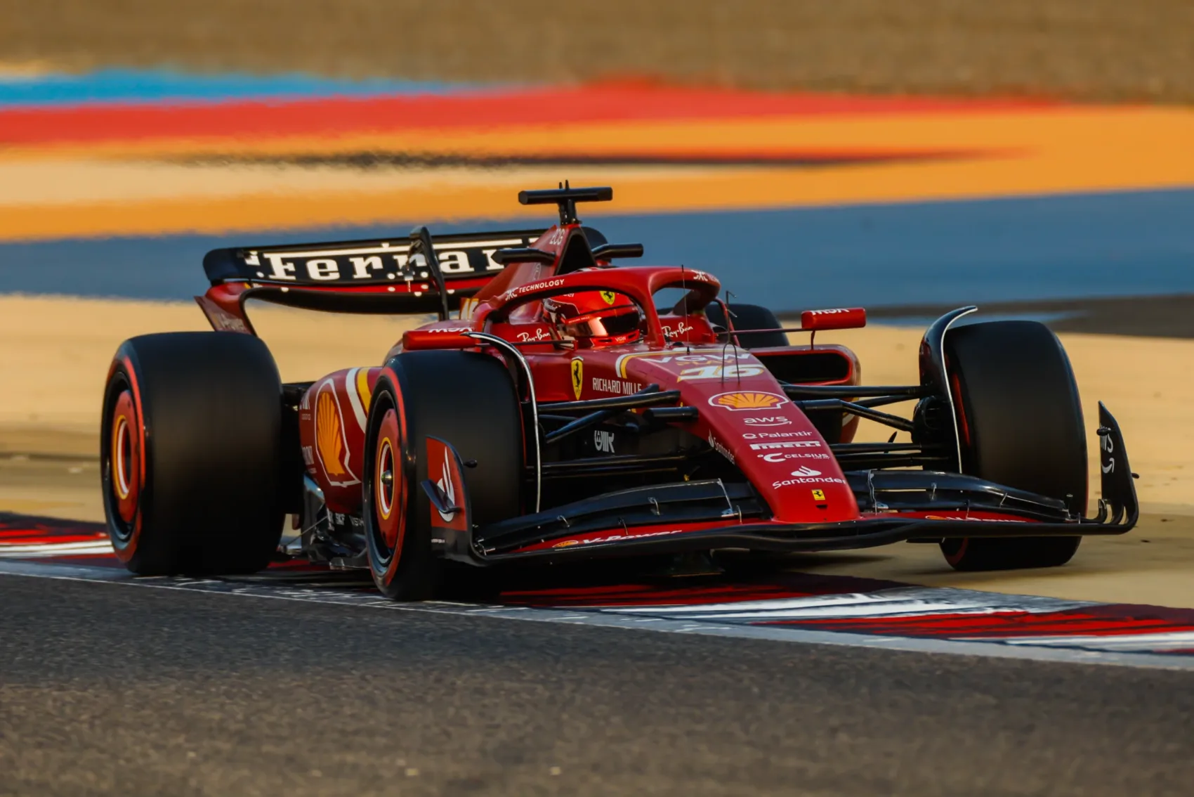 Charles Leclerc, Ferrari, Bahrein, teszt