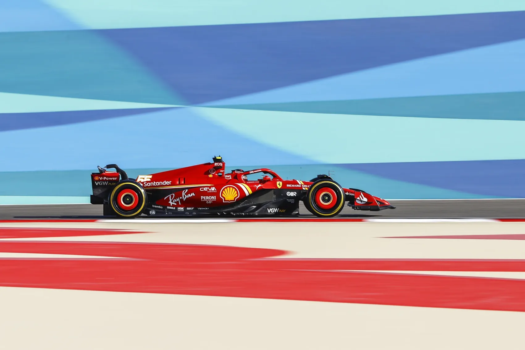 Forma-1, Carlos Sainz, Ferrari, Bahrein teszt 2024, 2. nap
