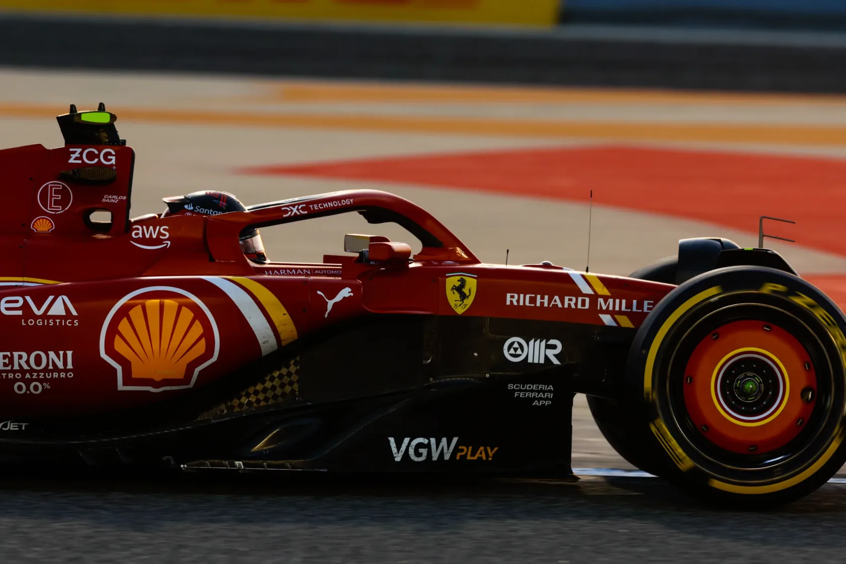 Carlos Sainz, Ferrari, Bahrein, teszt