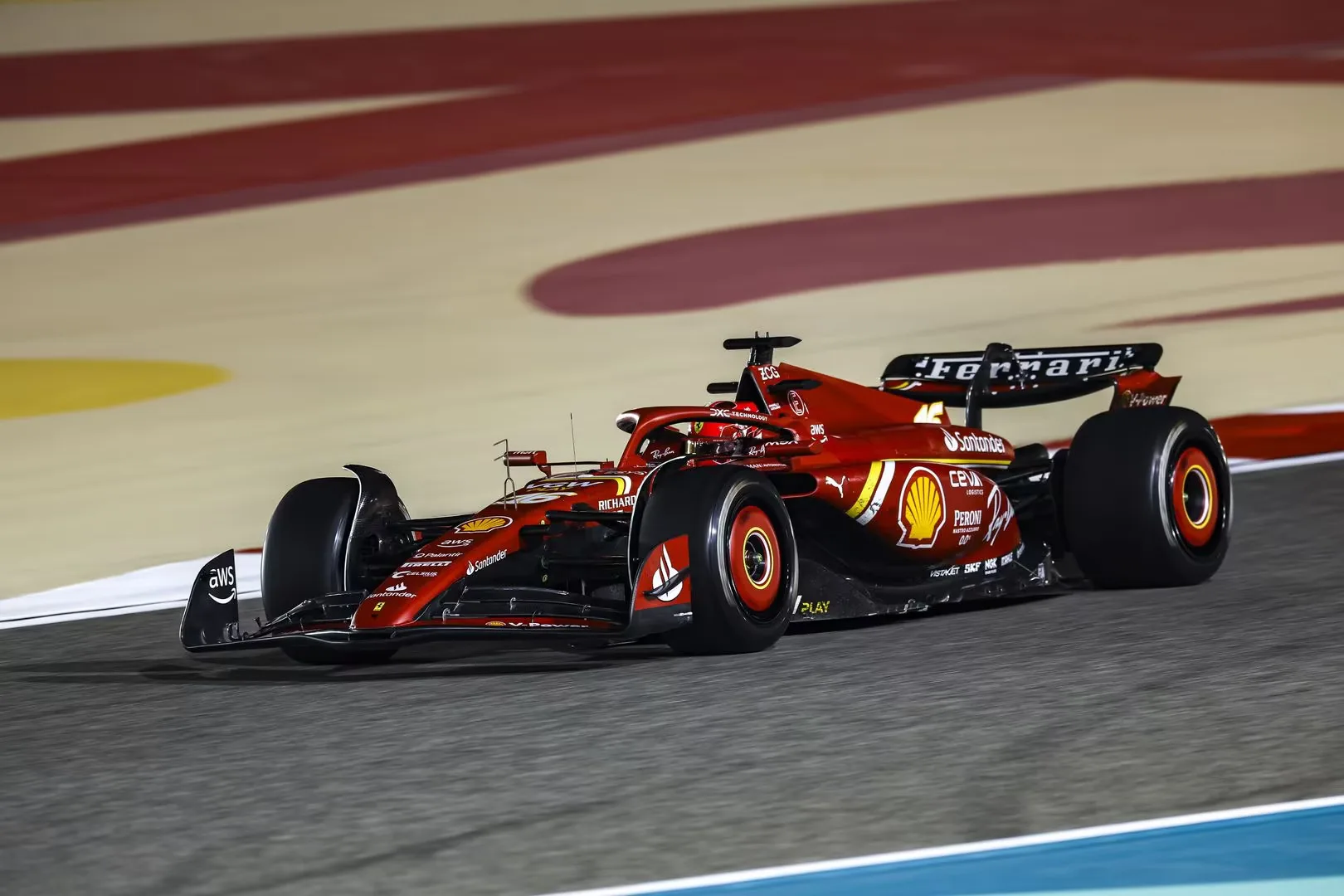 Charles Leclerc, Ferrari, Bahrain, teszt