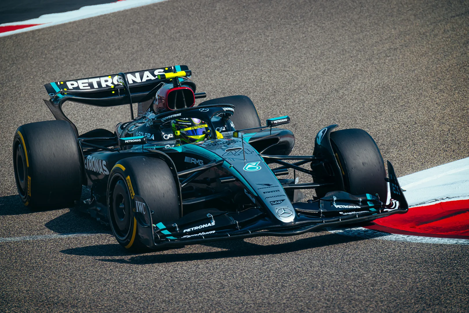 Lewis Hamilton, Mercedes, Bahrein, teszt