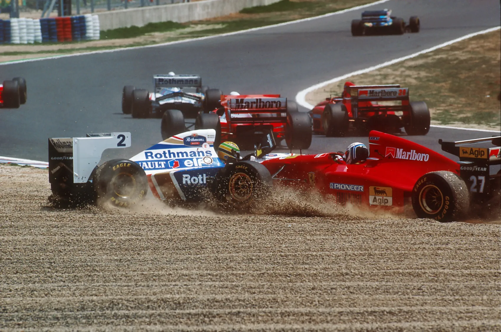 Ayrton Senna, Williams, Nicola Larini, Ferrari, Csendes-óceáni Nagydíj, 1994