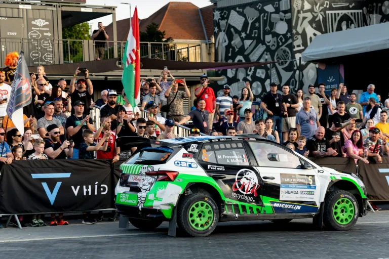 Franceschi borulás után érte el a V-Híd Rally Hungary második helyét