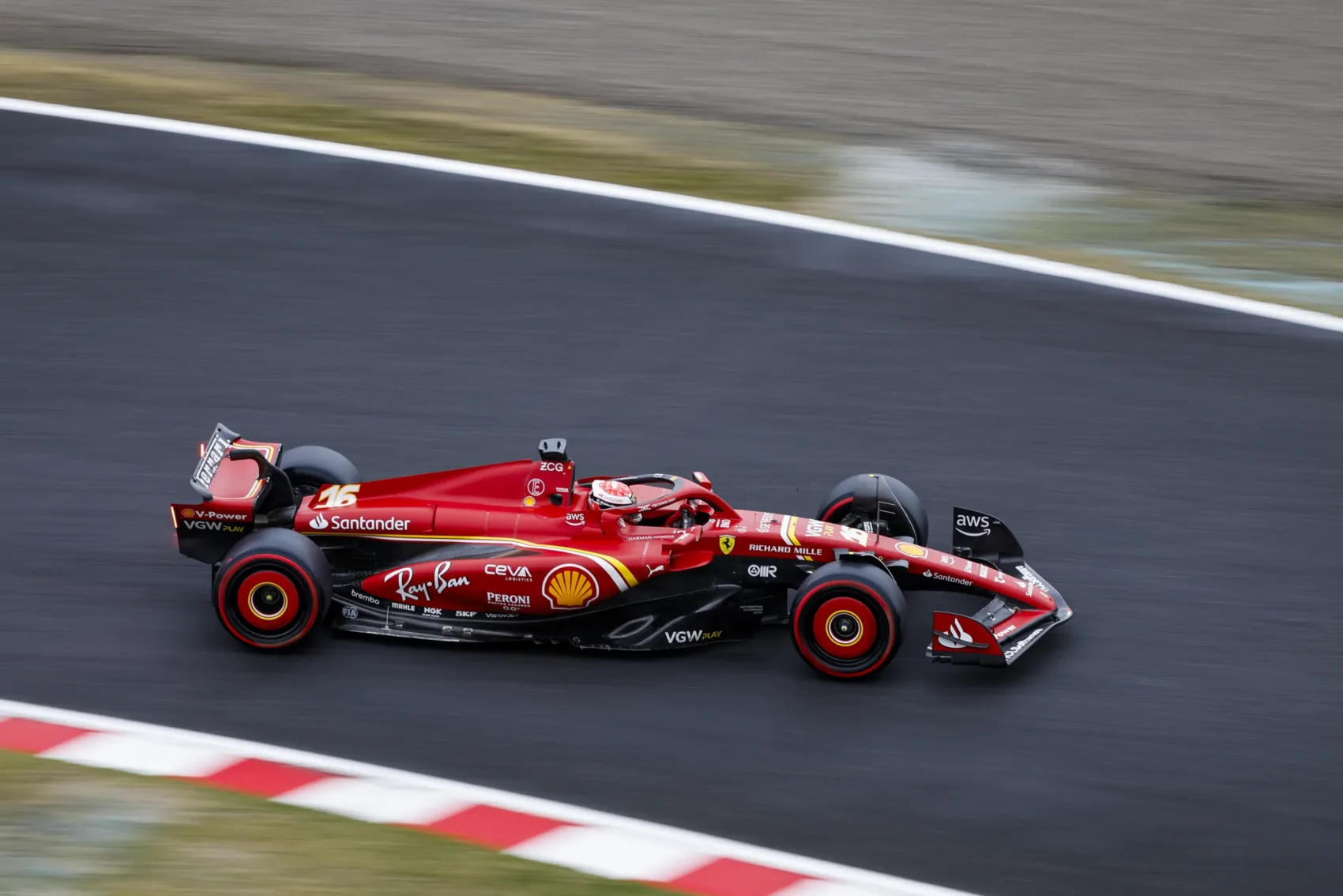 Forma-1, Charles Leclerc, Ferrari, Japán Nagydíj 2024, péntek