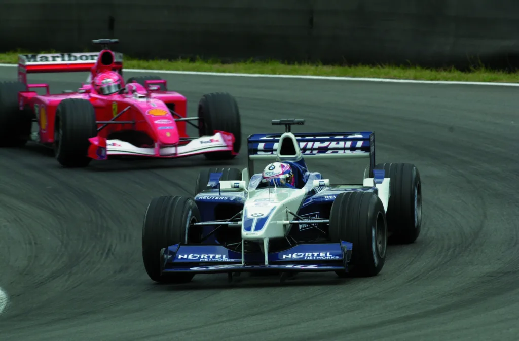 Juan Pablo Montoya, Williams, Michael Schumacher, Ferrari, Brazil Nagydíj, 2001