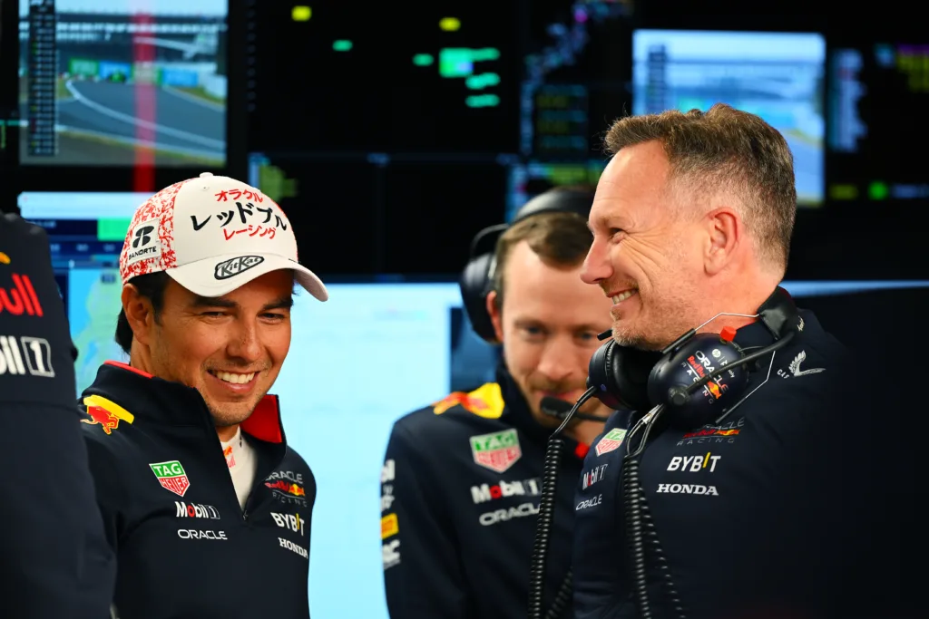 Sergio Pérez, Christian Horner, Red Bull, Japán Nagydíj