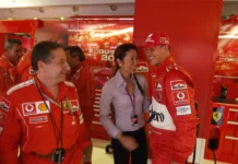 Jean Todt, Michelle Yeoh, Michael Schumacher, Ferrari