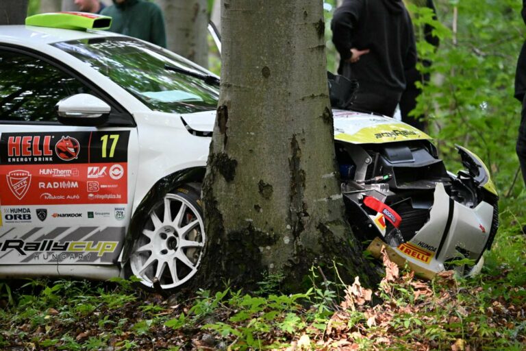 Több versenyzőt is megtréfált a Diósgyőr Rally első szakasza, Zagyva Dorkáék balesetet szenvedtek