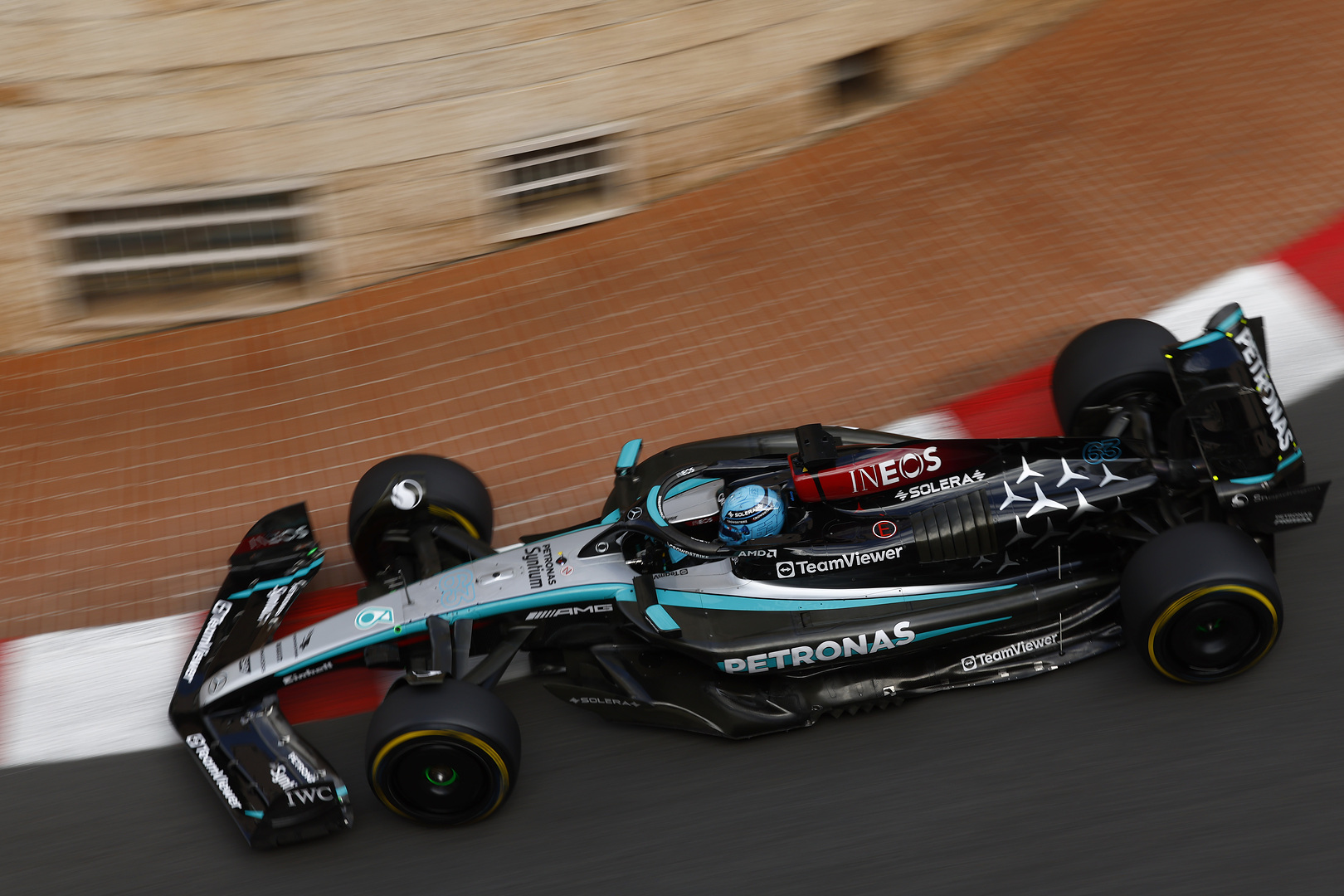 George Russell, Mercedes, Monaco