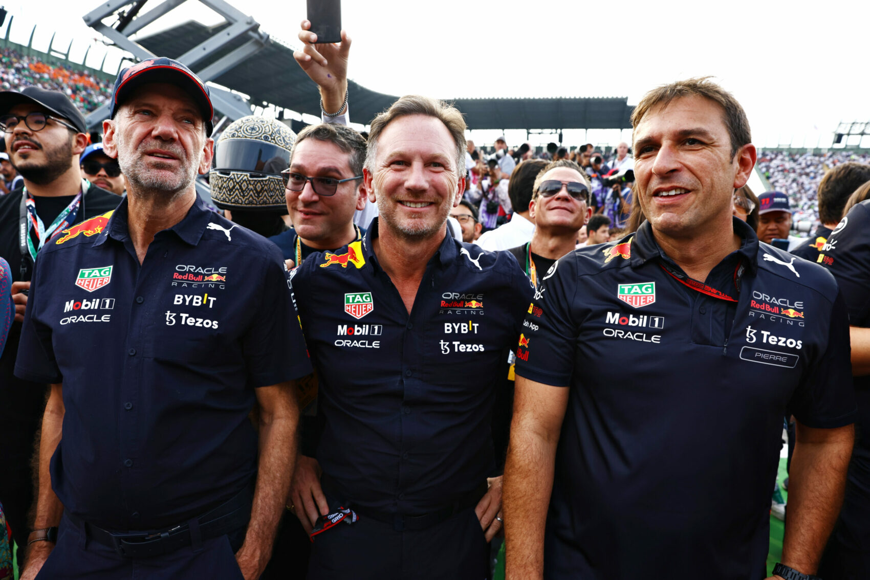 Adrian Newey, Christian Horner, Pierre Waché, Red Bull