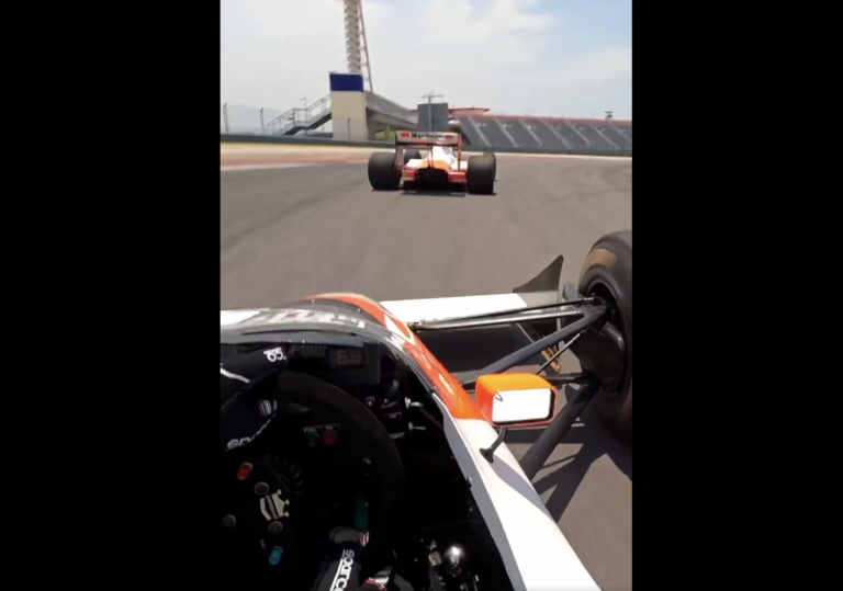 Szenzációs felvételek – Senna autói keltek életre a McLaren pályanapján (videó)