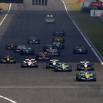 2005, Kínai Nagydíj, rajt, Alonso, Fisichella, Renault