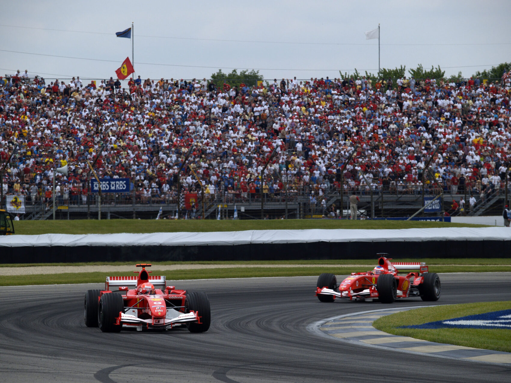 Michael Schumacher, Rubens Barrichello, Ferrari, USA Nagydíj, 2005