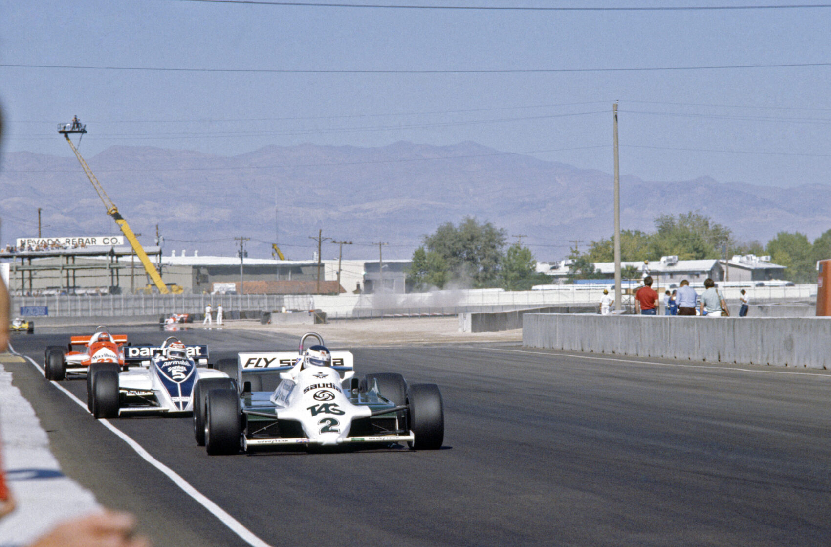 Carlos Reutemann, Williams, Nelson Piquet, Brabham, Las Vegas, 1981