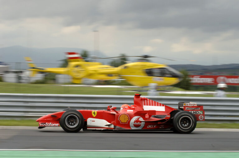 Elárverezik az egyik legkülönlegesebb, Hungaroringen búcsúzó Schumacher-Ferrarit