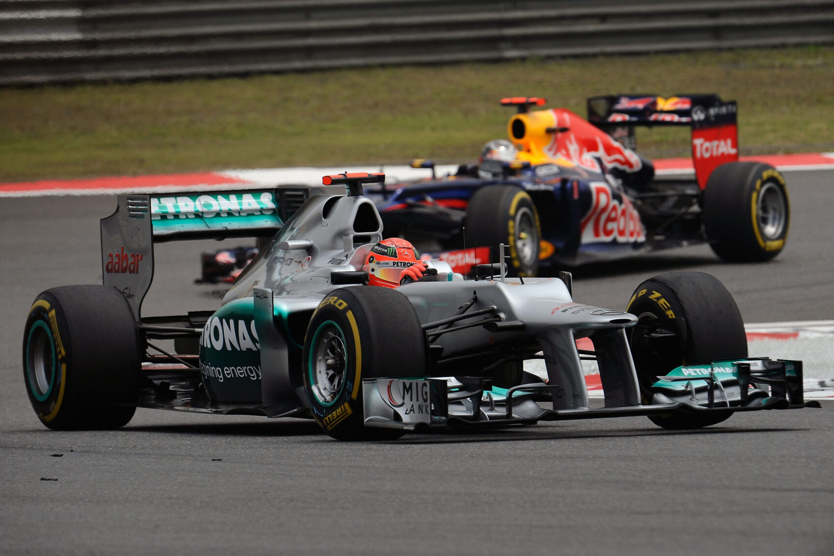 Michael Schumacher, Mercedes, Sebastian Vettel, Red Bull, Kínai Nagydíj, 2012