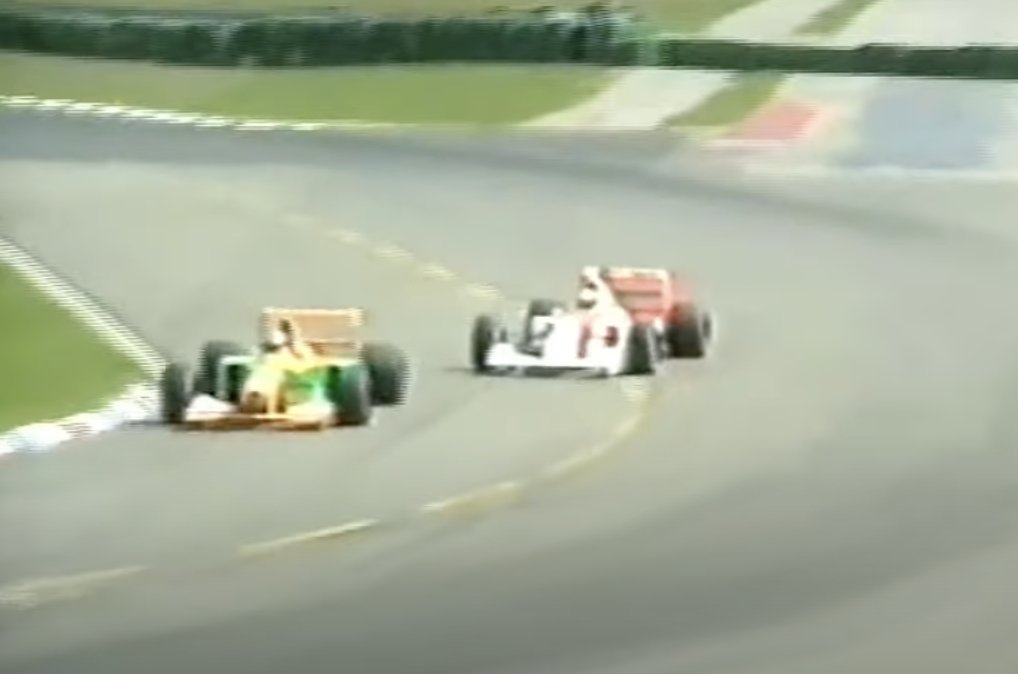 Senna, Schumacher, Hockenheim, teszt, 1992