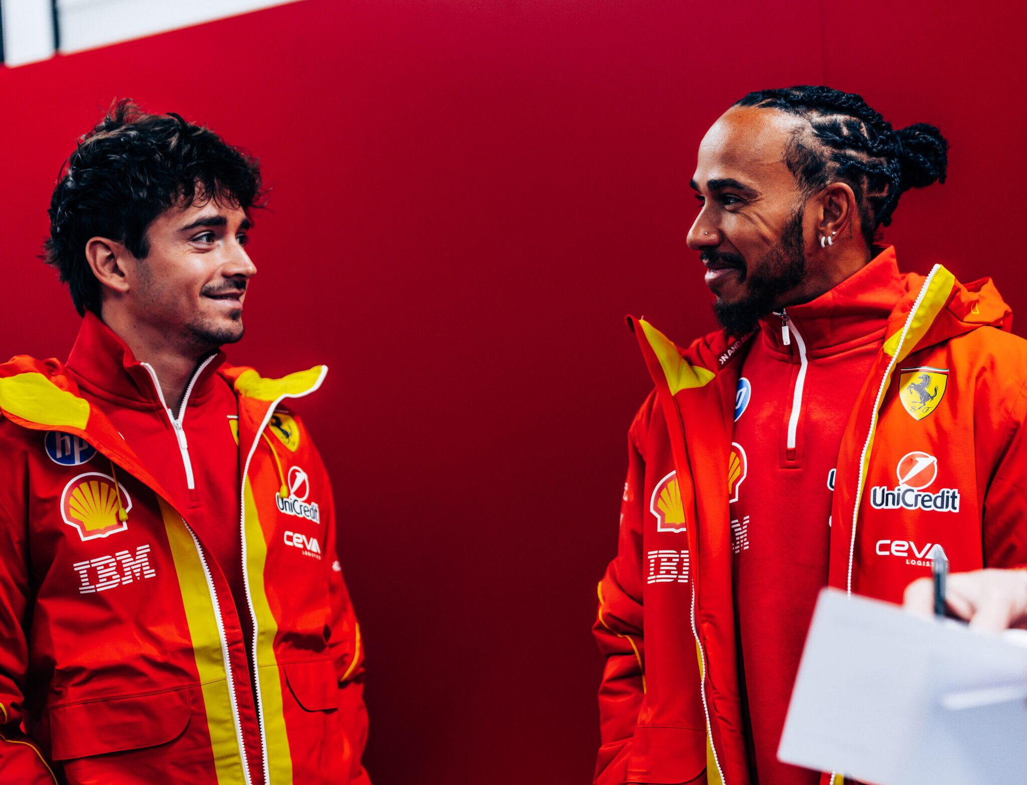 Lewis Hamilton, Charles Leclerc, Ferrari, teszt, Barcelona