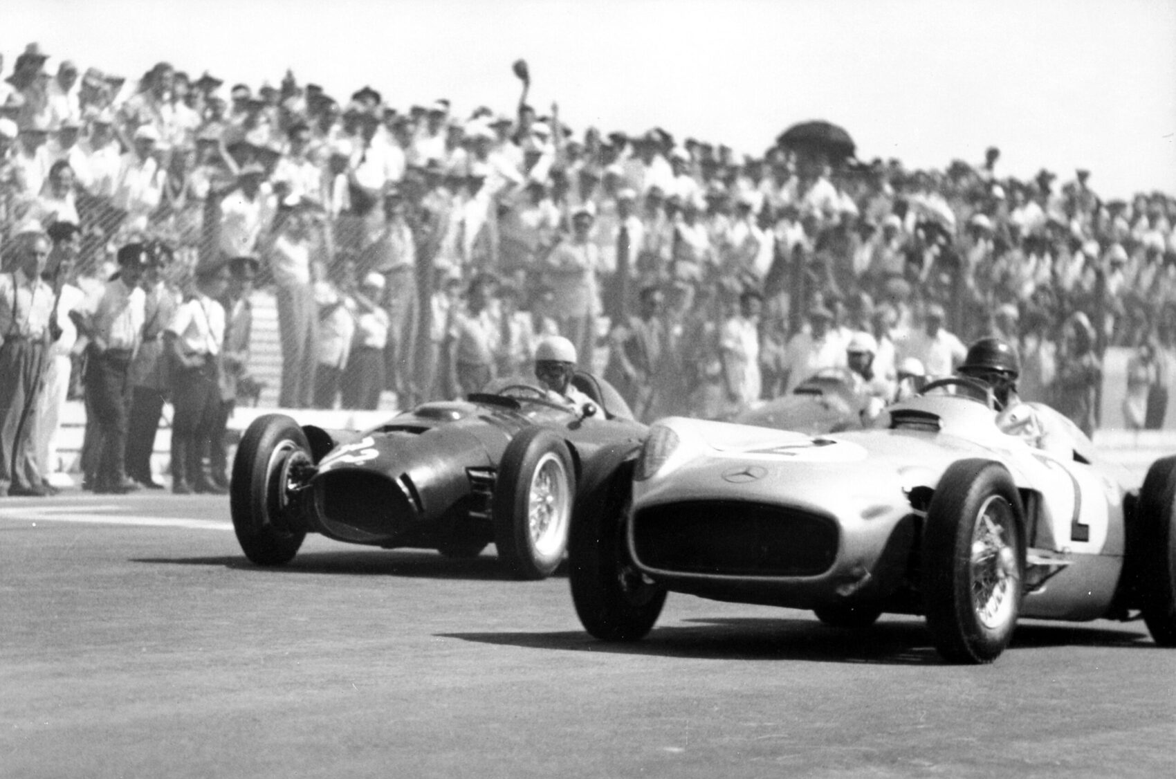 Juan Manuel Fangio, Mercedes, Alberto Ascari, Ferrari, Argentin Nagydíj, 1955