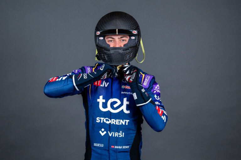 Martins Sesks Rally2-es autóval készül Portugáliában a következő WRC-futama előtt