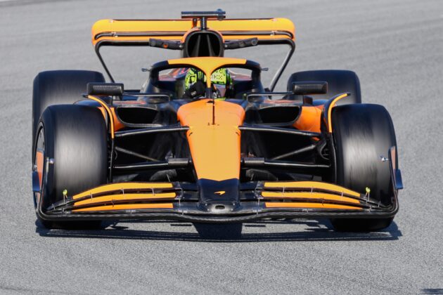 Lando Norris, McLaren, Pirelli, teszt, Barcelona