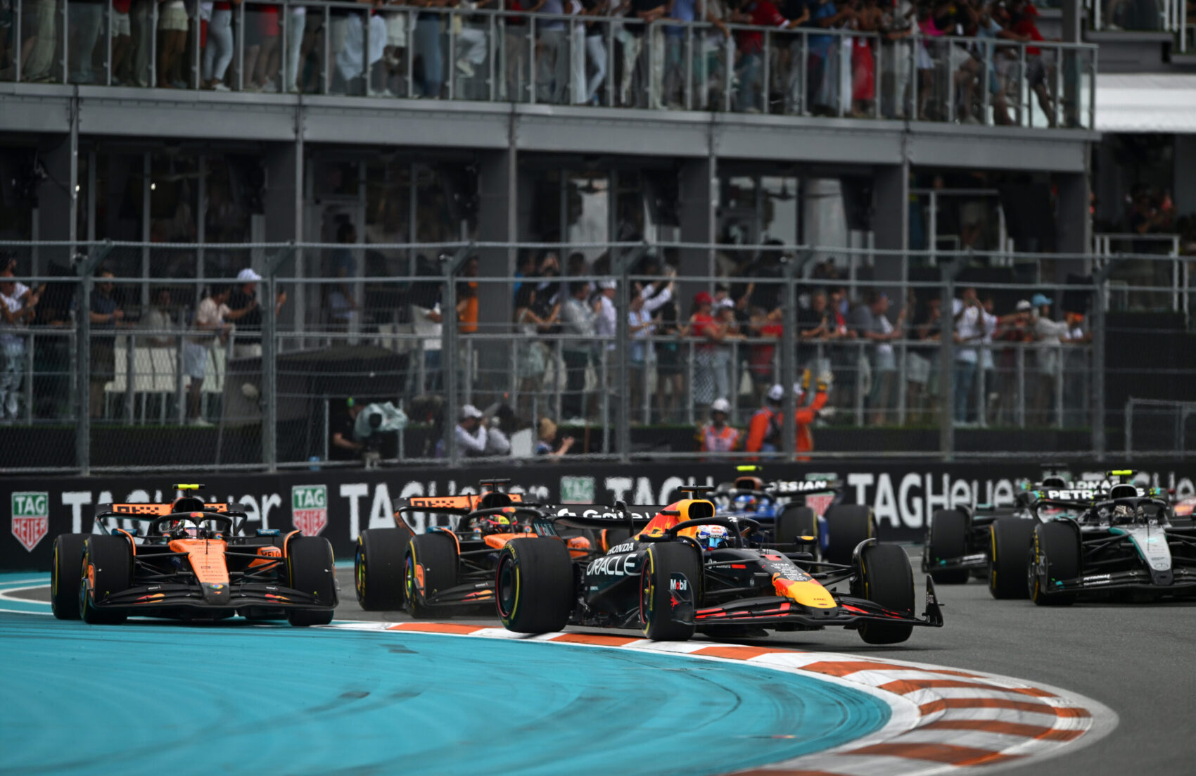 Verstappen, Norris, Red Bull, McLaren, Miami Nagydíj