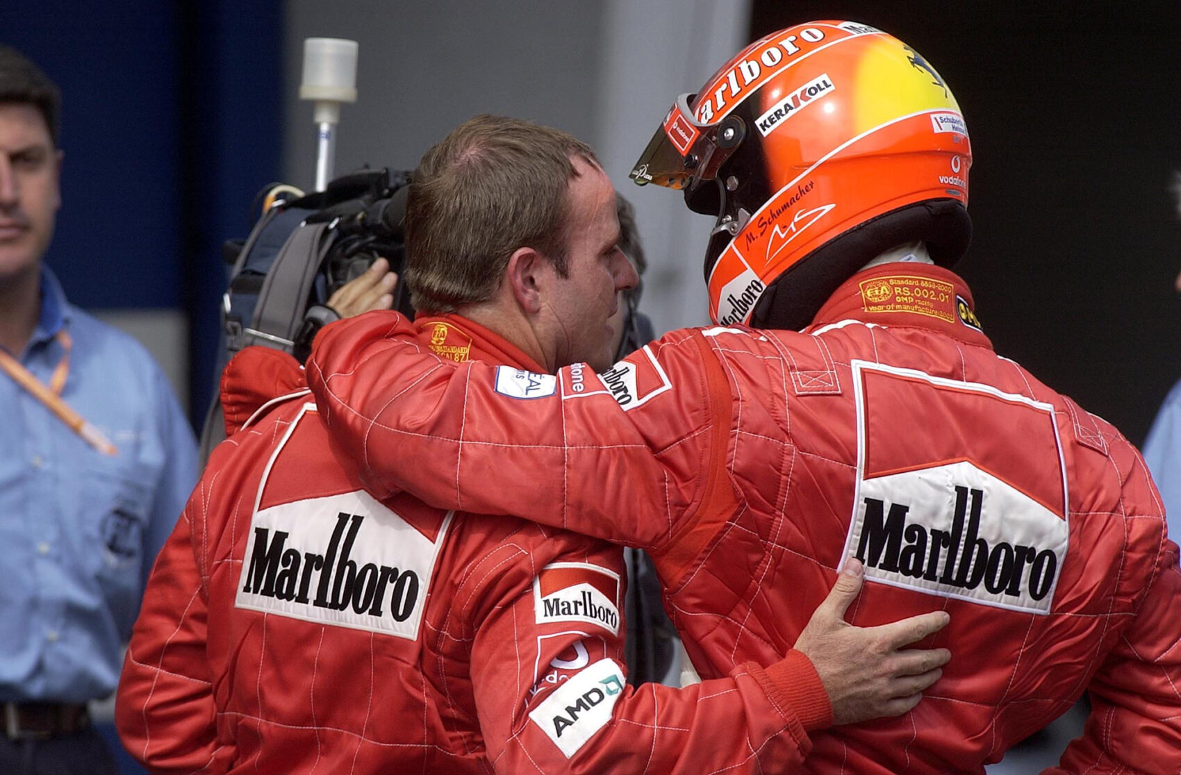 Rubens Barrichello, Michael Schumacher, Ferrari, Osztrák Nagydíj, 2002