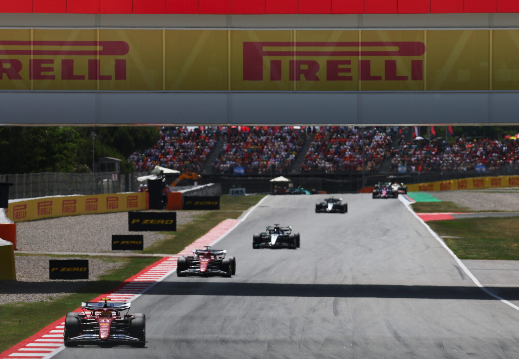 Forma-1, Lewis Hamilton, Ferrari, Charles Leclerc, Ferrari, George Russell, Mercedes, Spanyol Nagydíj 2025, futam