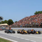 Verstappen, Norris, Russell, Spanyol Nagydíj, rajt