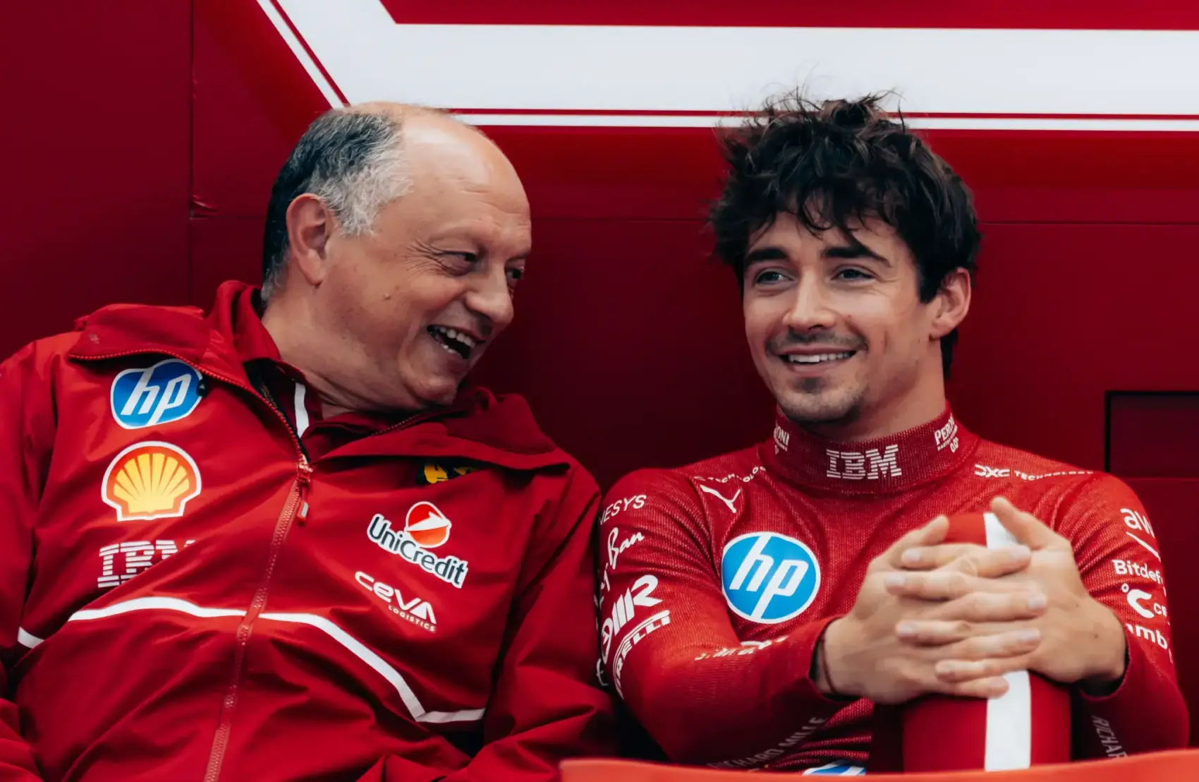 Frédéric Vasseur, Charles Leclerc, Ferrari