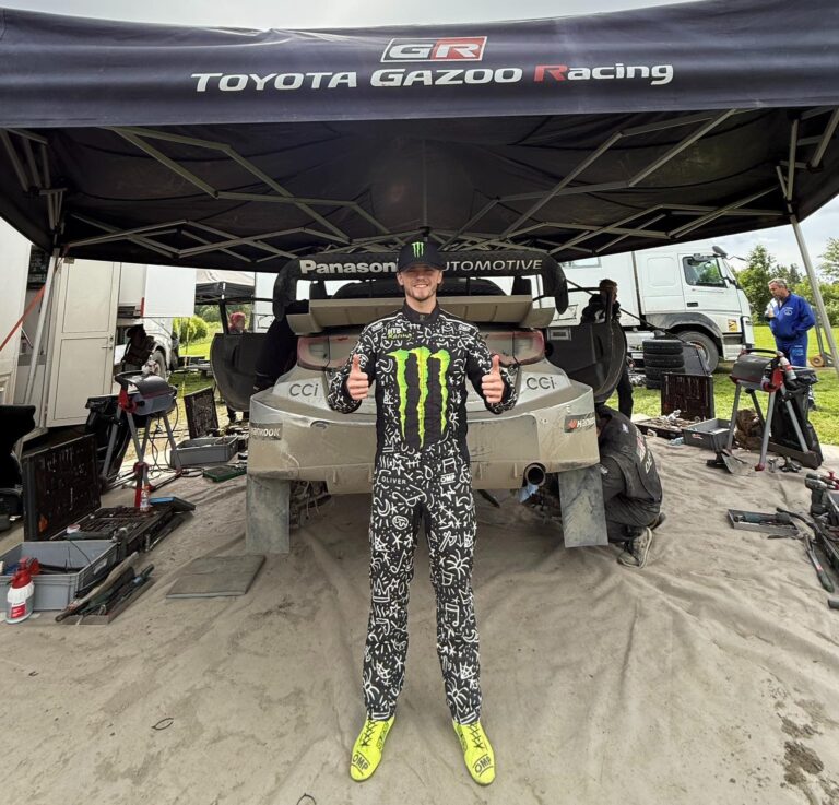 Oliver Solberg nem tudott betelni a Toyota Rally1-es autójával
