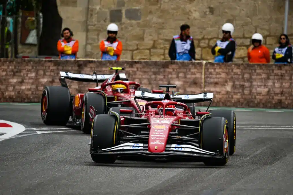 Leclerc, Hamilton, Ferrari