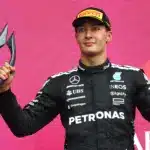 Forma-1, George Russell, Mercedes, Azeri Nagydíj 2025, futam, dobogó
