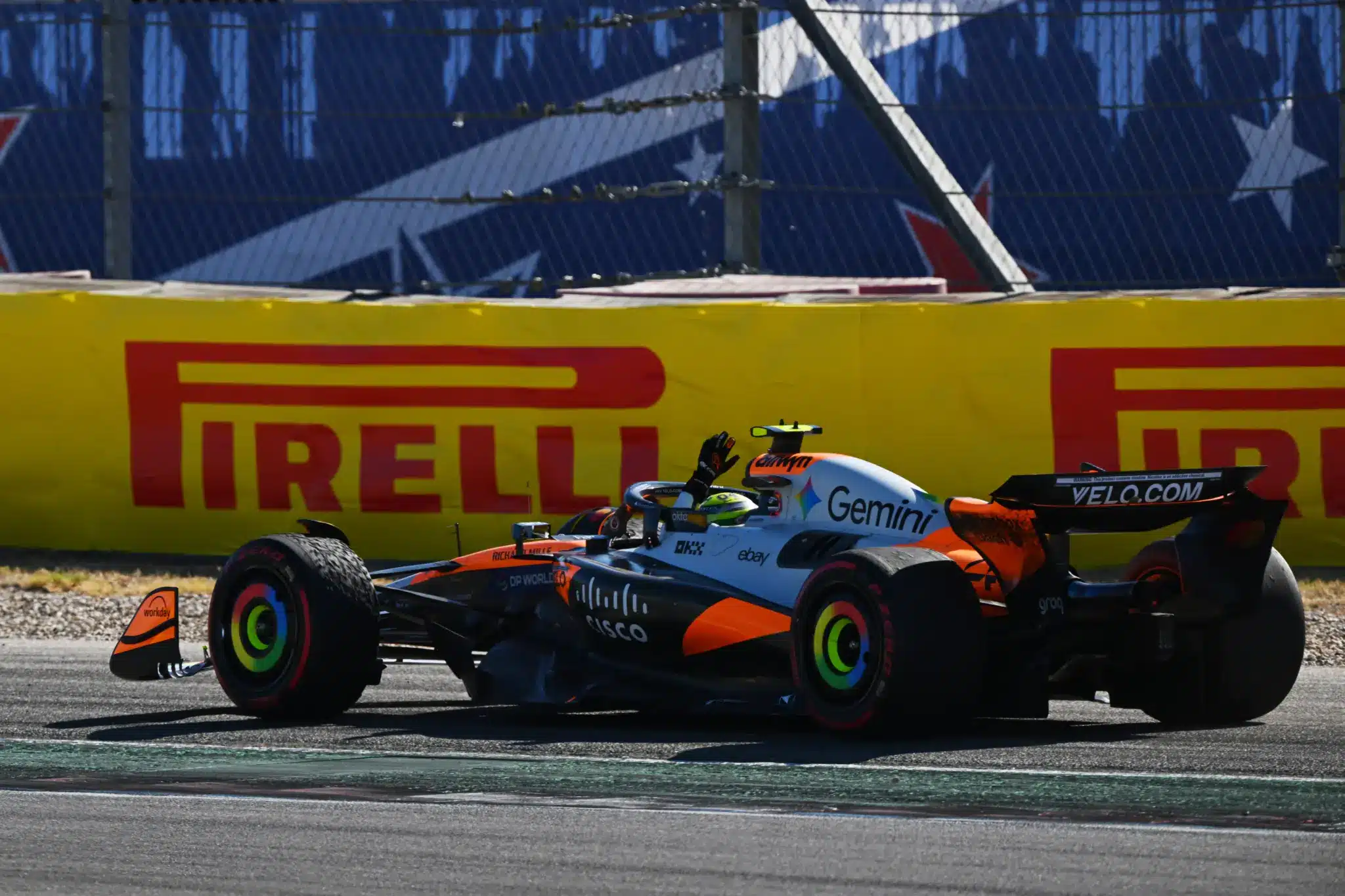 Forma-1, Lando Norris, McLaren, USA Nagydíj 2025, futam