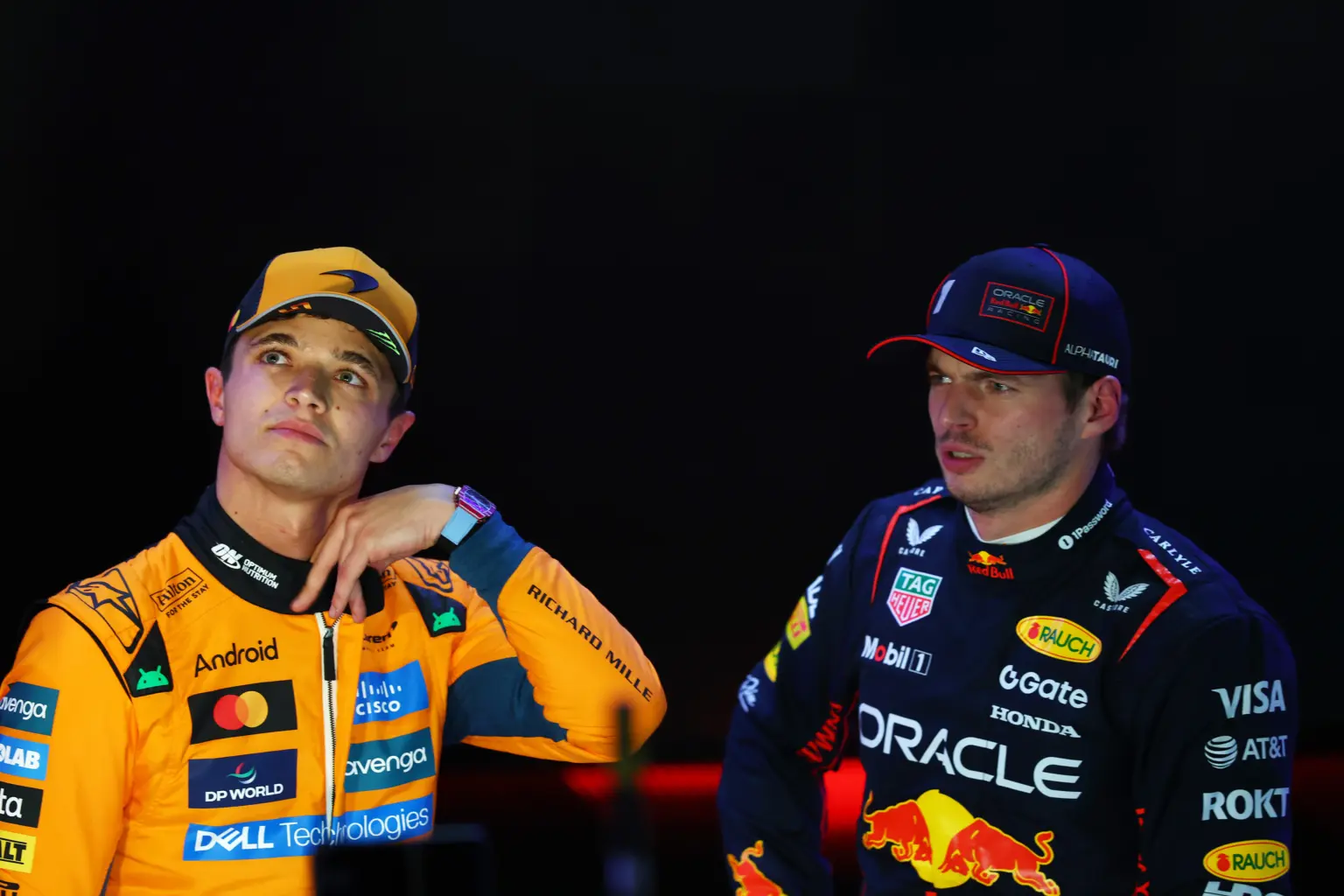 Norris, Verstappen